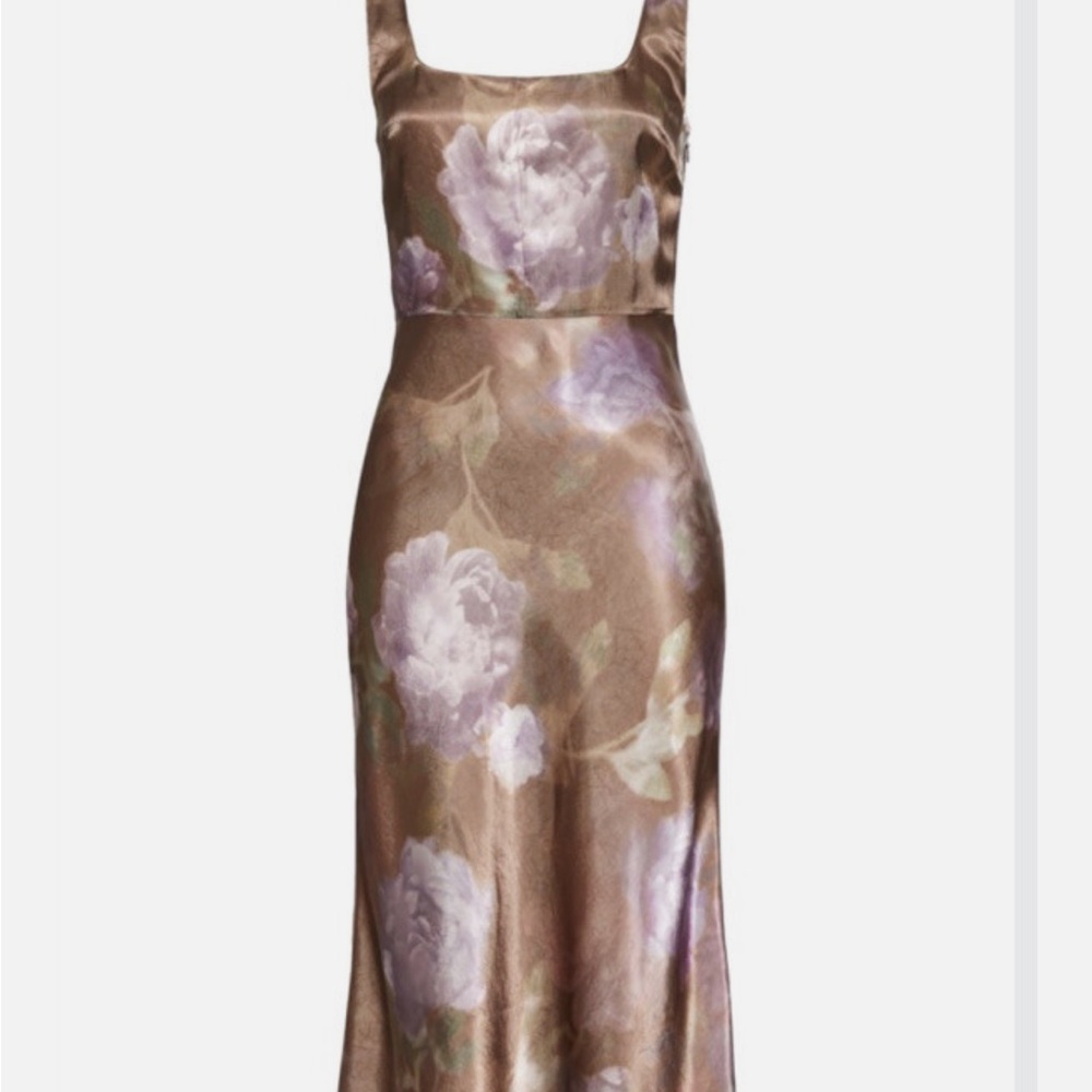 Vince Women's Night Garden Square Neck Slip Dress  NWT - Picture 2 of 6